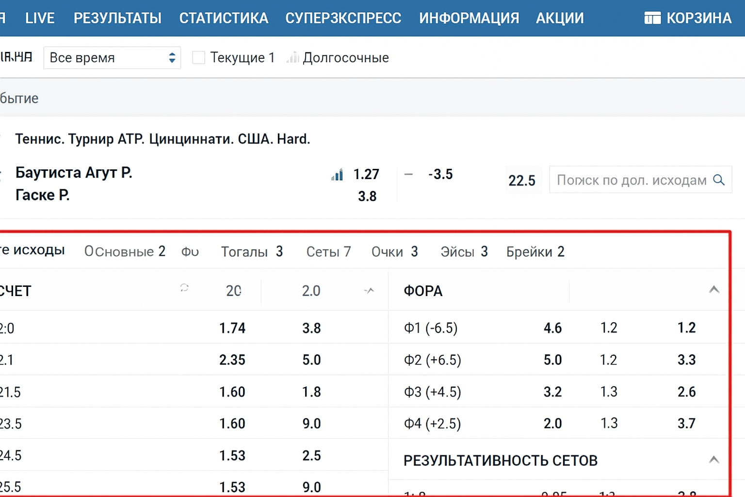 Эйсы в большом теннисе: смысл термина и ставки Эйсы в большом теннисе: смысл термина и ставки
