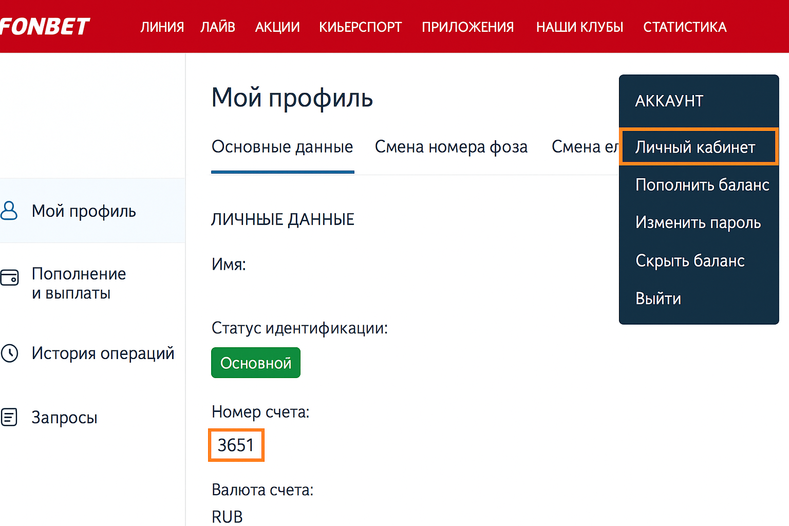 Фонбет: личный кабинет — вход и возможности Фонбет: личный кабинет — вход и возможности