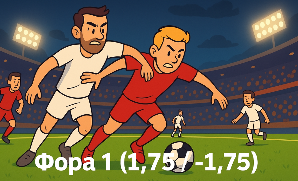 Фора 1 (+1.75/-1.75): что это и как считать на ставках