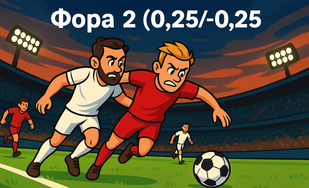 Фора 2 (0.25/-0.25): разбор азиатского варианта с примерами