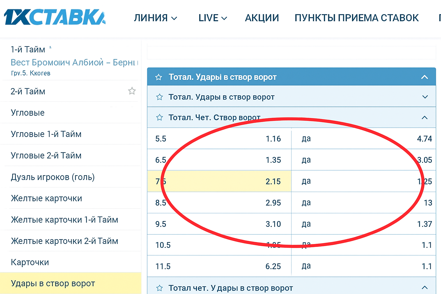 Ставки на удары в створ: разбор рынка БК, правила и рабочая стратегия Ставки на удары в створ: разбор рынка БК, правила и рабочая стратегия