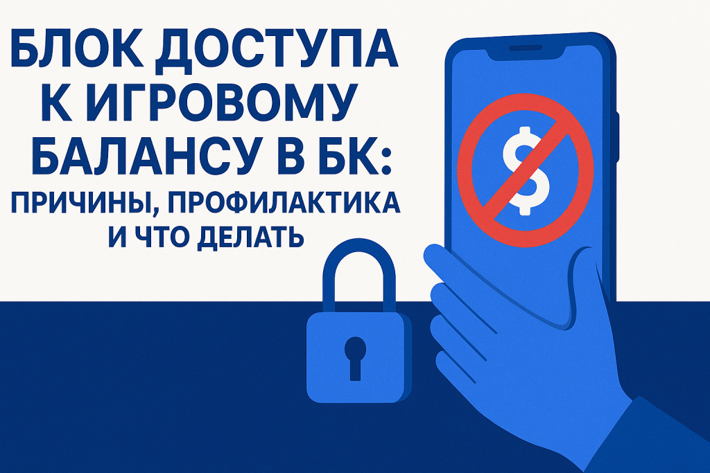 Блок доступа к игровому балансу в БК: причины, профилактика и что делать