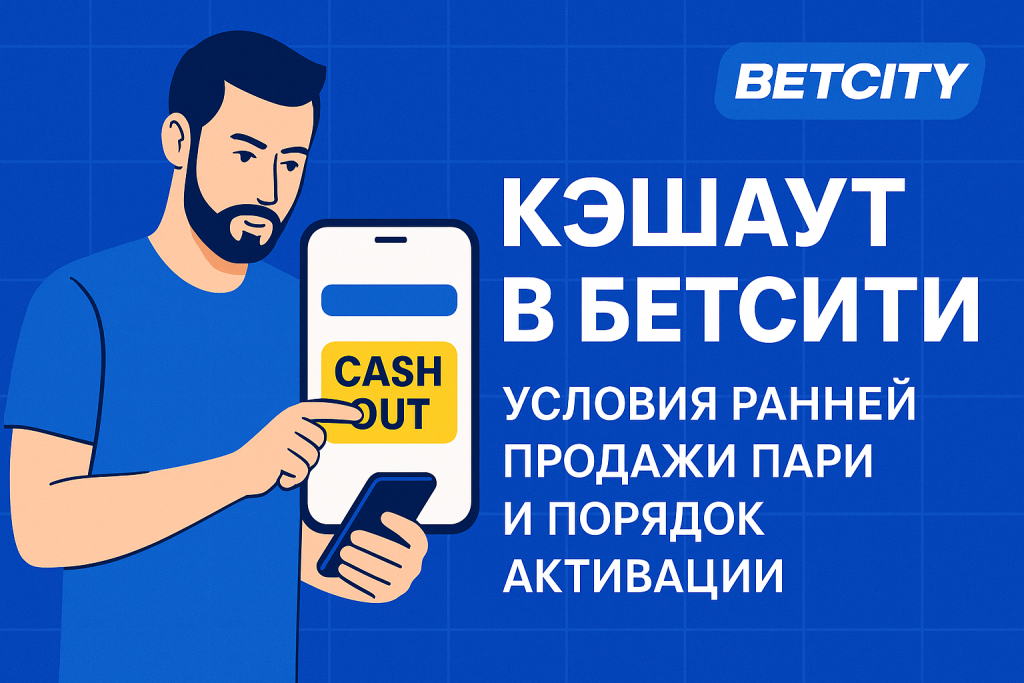 Кэшаут в БЕТСИТИ: условия ранней продажи пари и порядок активации