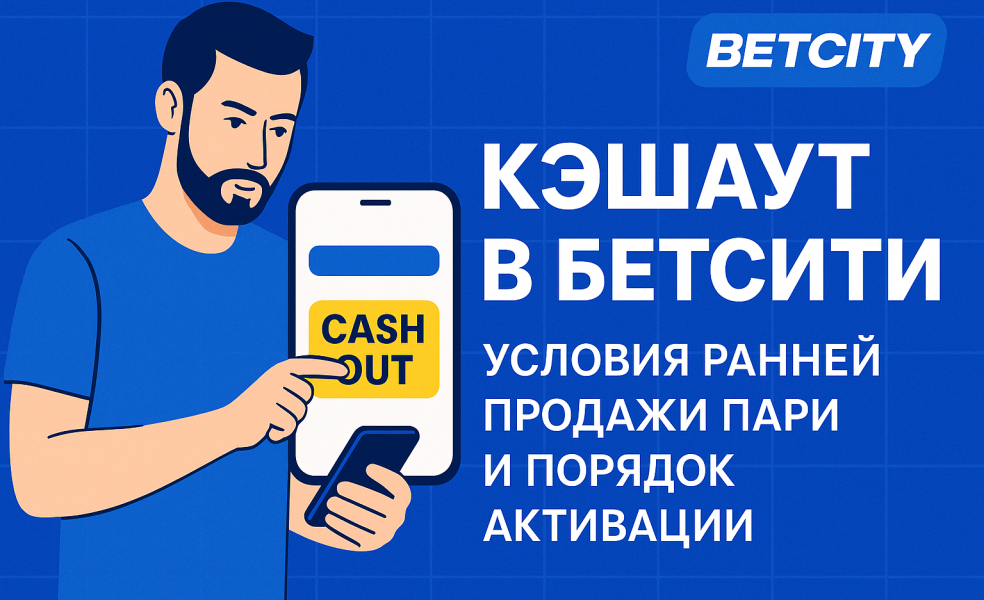 Кэшаут в БЕТСИТИ: условия ранней продажи пари и порядок активации