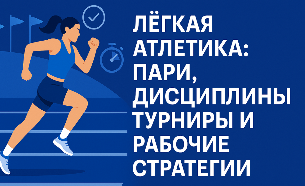 Лёгкая атлетика: пари, дисциплины, турниры и рабочие стратегии