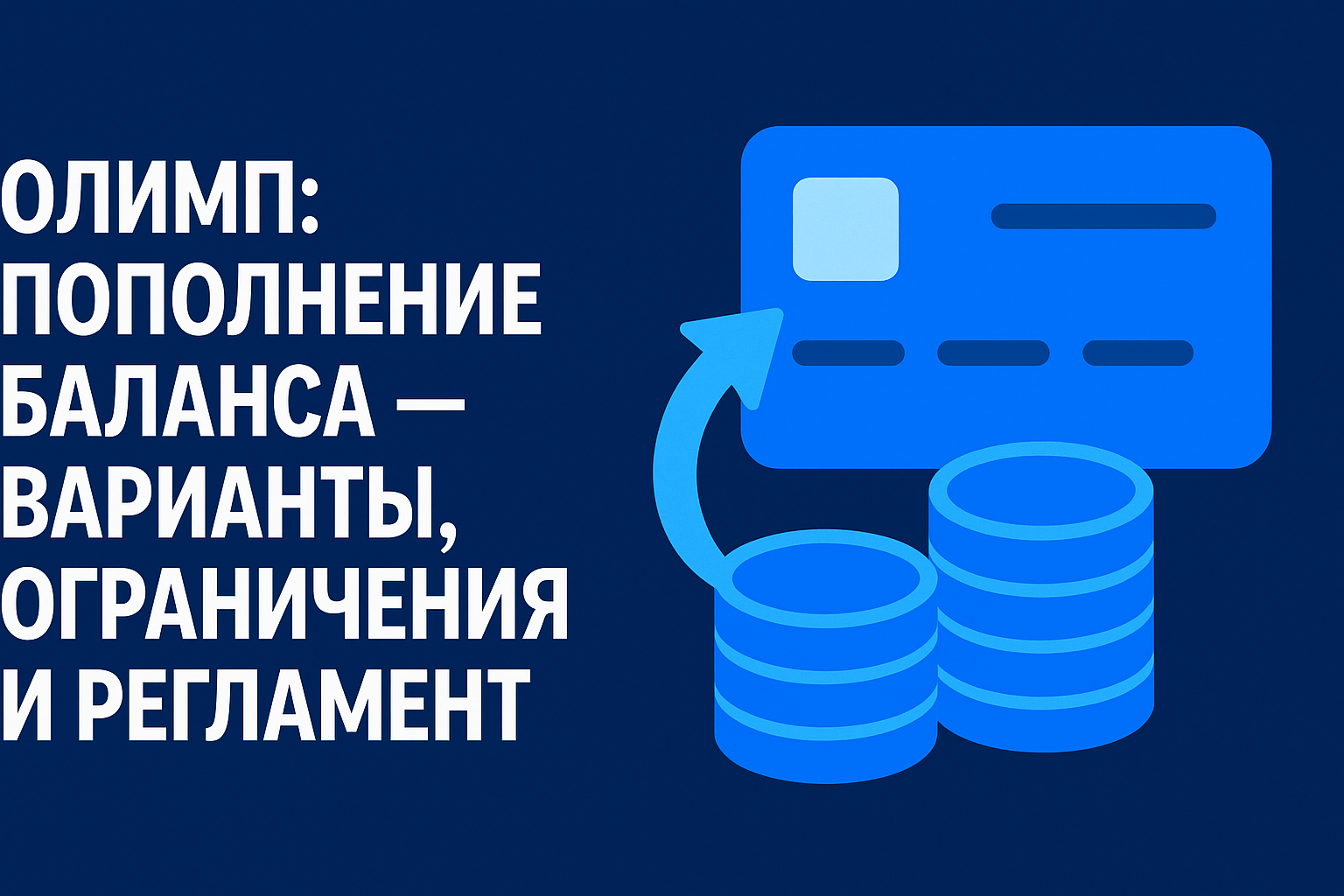 БК Олимп: пополнение баланса — варианты, ограничения и регламент