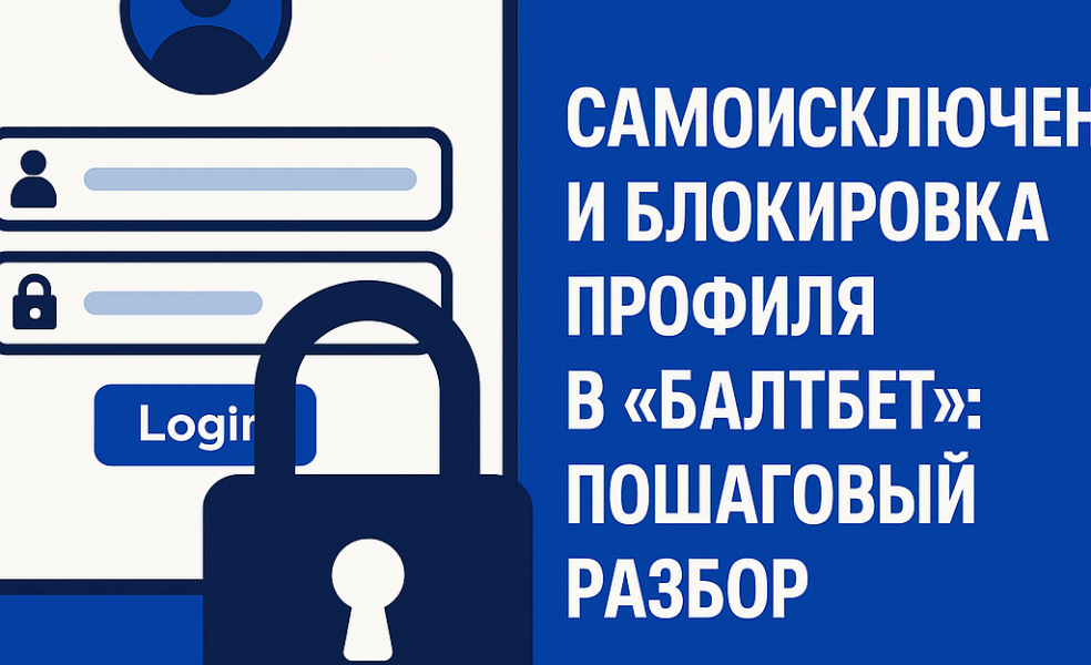Самоисключение и блокировка профиля в «Балтбет»: пошаговый разбор