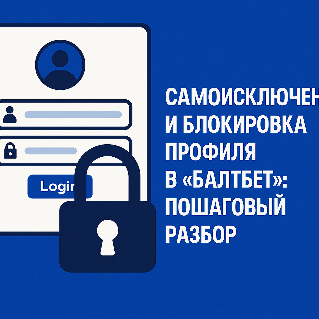 Самоисключение и блокировка профиля в «Балтбет»: пошаговый разбор