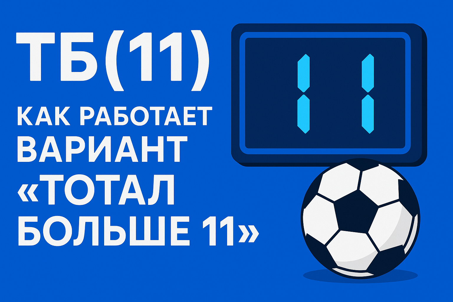 ТБ(11): как работает вариант «тотал больше 11»