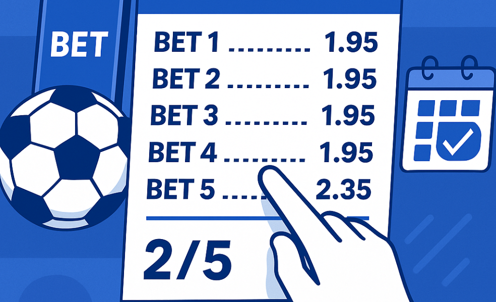 Пари по формату «система 2 из 5» в ставках на спорт: что это и как считать