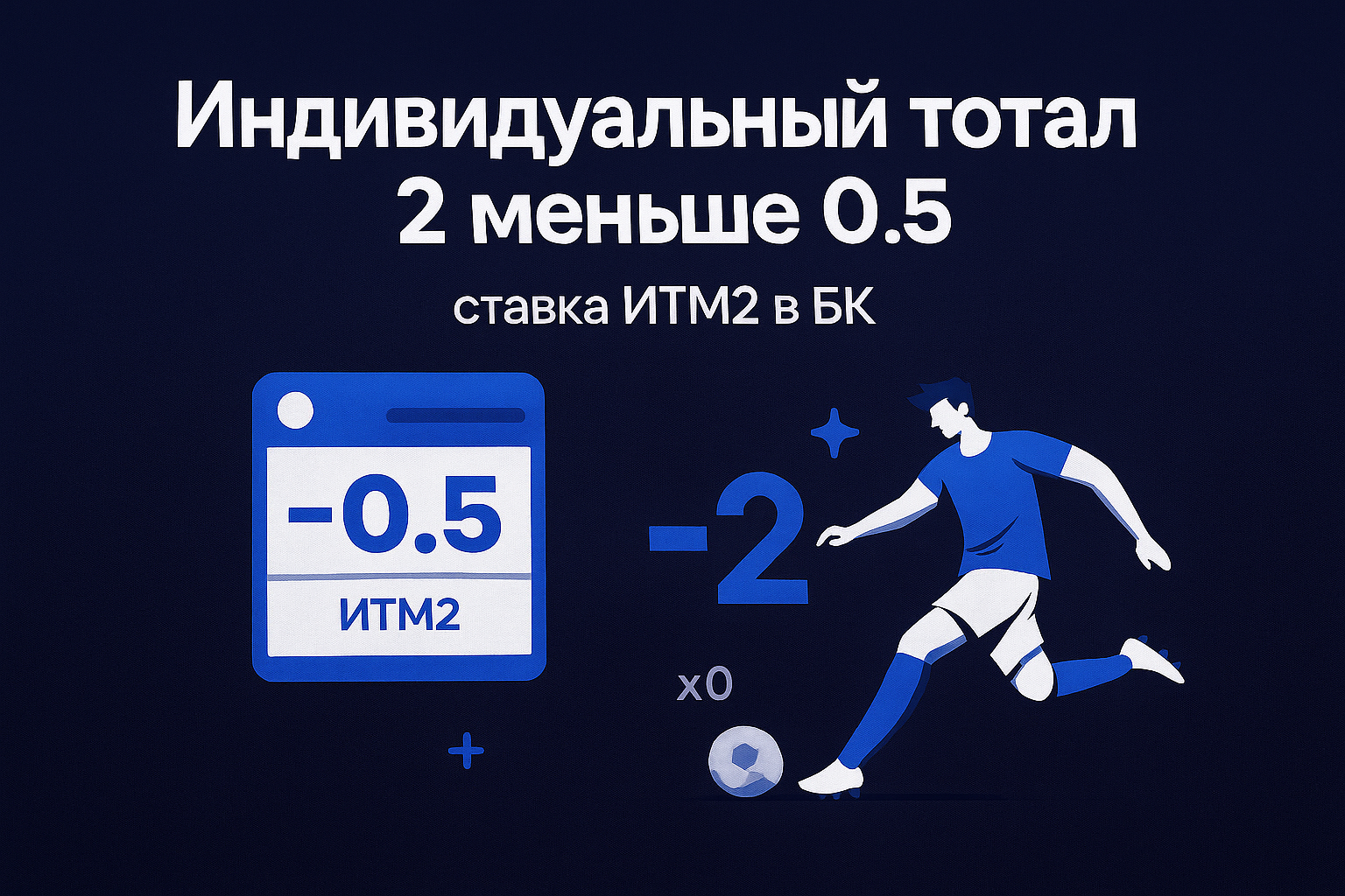 Индивидуальный тотал 2 меньше 0.5: ставка ИТМ2 в БК