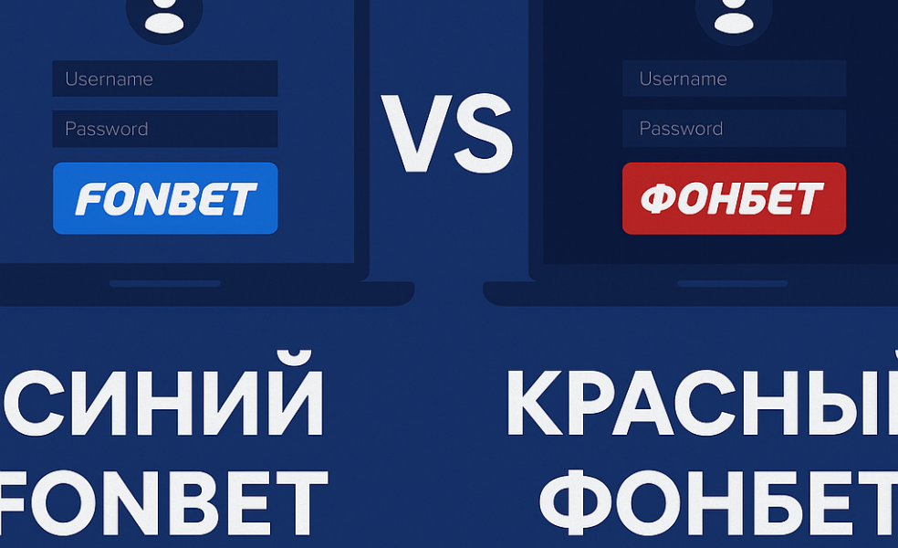 Синий Fonbet и красный Фонбет: отличие и регистрация на сайте