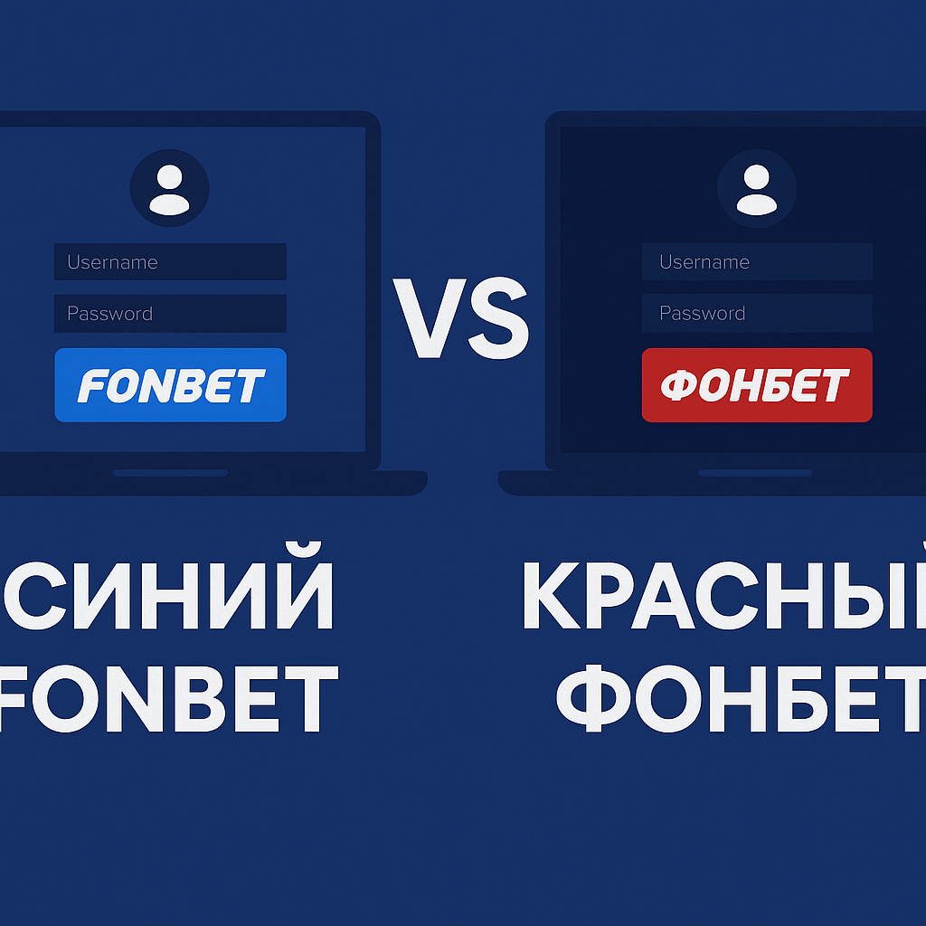Синий Fonbet и красный Фонбет: отличие и регистрация на сайте