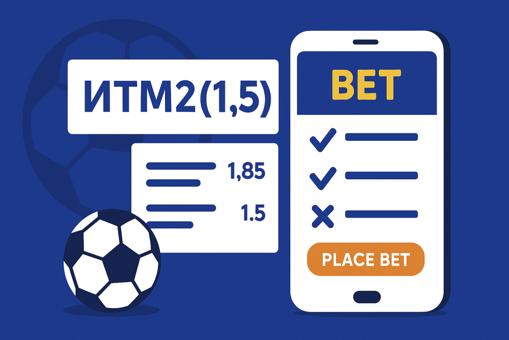 Ставка ИТМ2 и индивидуальный тотал 2 меньше 1.5: разбор
