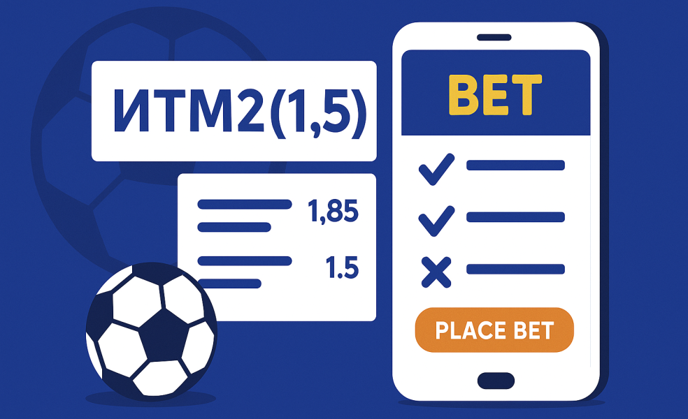 Ставка ИТМ2 и индивидуальный тотал 2 меньше 1.5: разбор