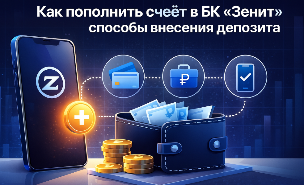 Как пополнить счёт в БК «Зенит»: способы внесения депозита