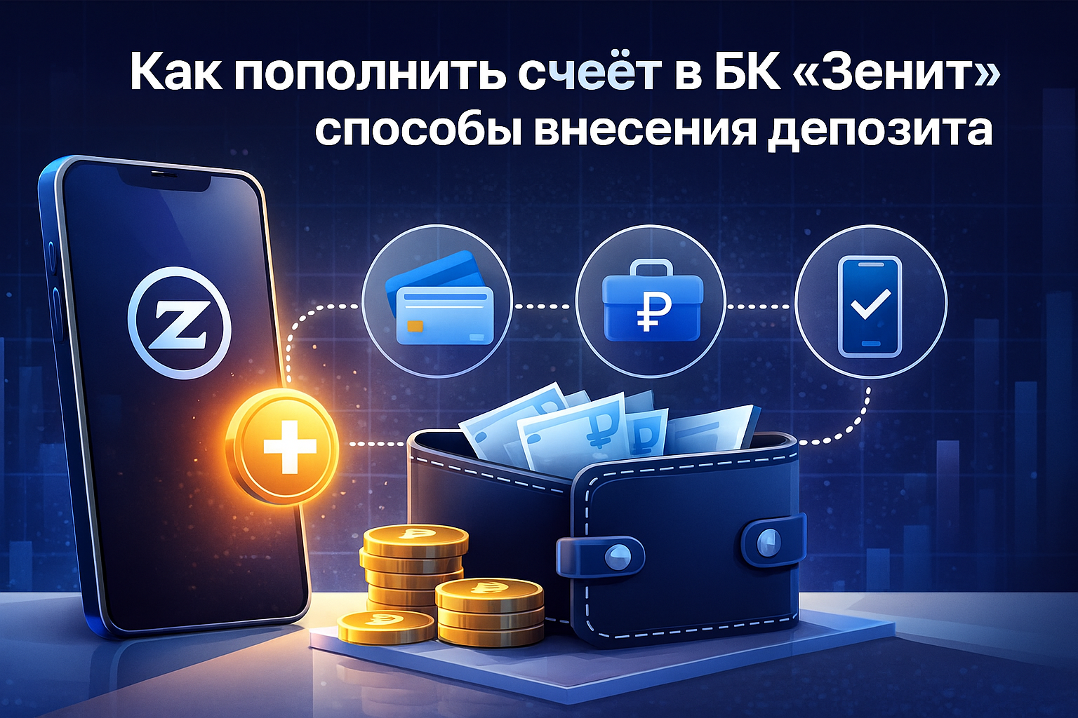 Как пополнить счёт в БК «Зенит»: способы внесения депозита