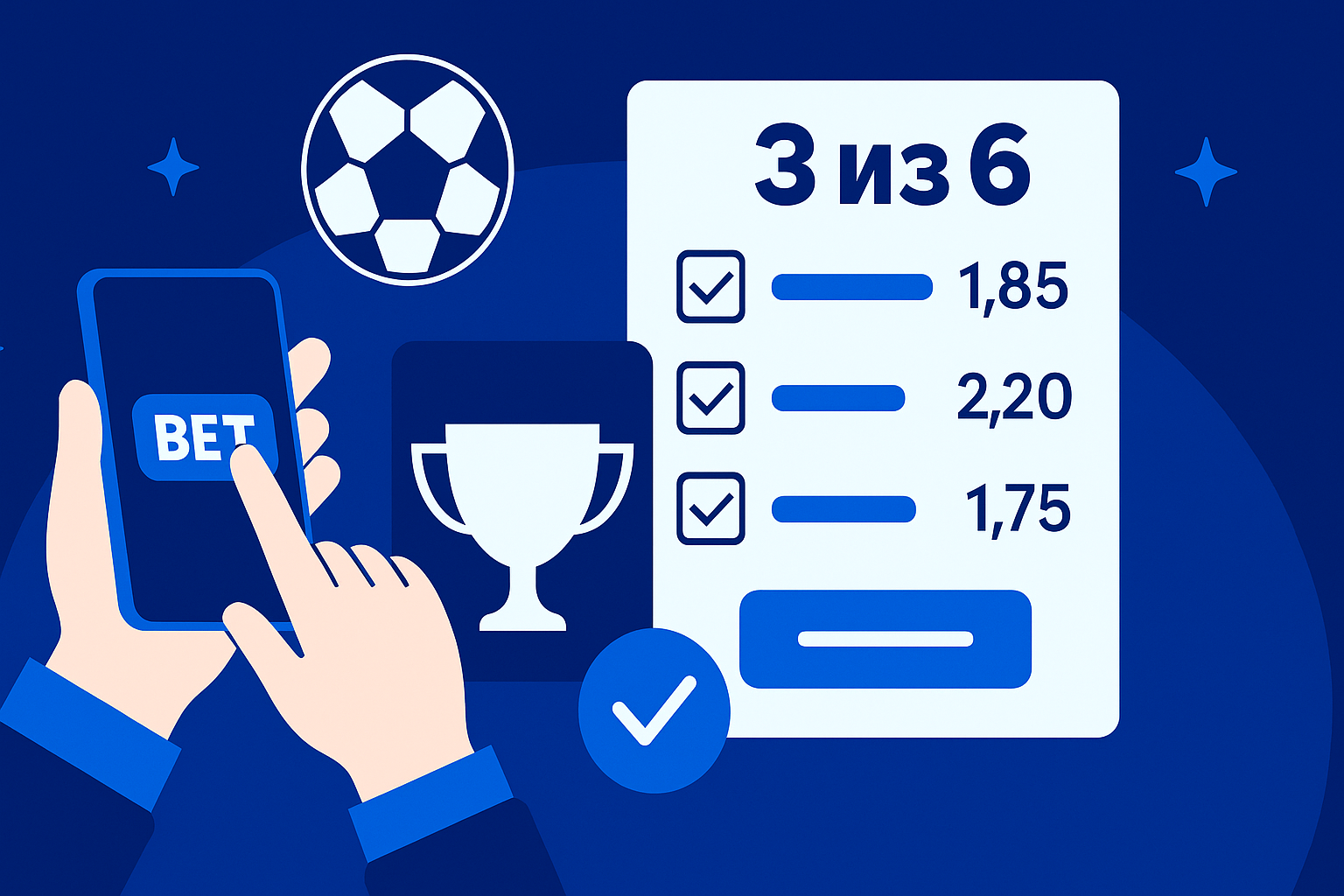 Ставка по системе 3 из 6: разбор формата и применение