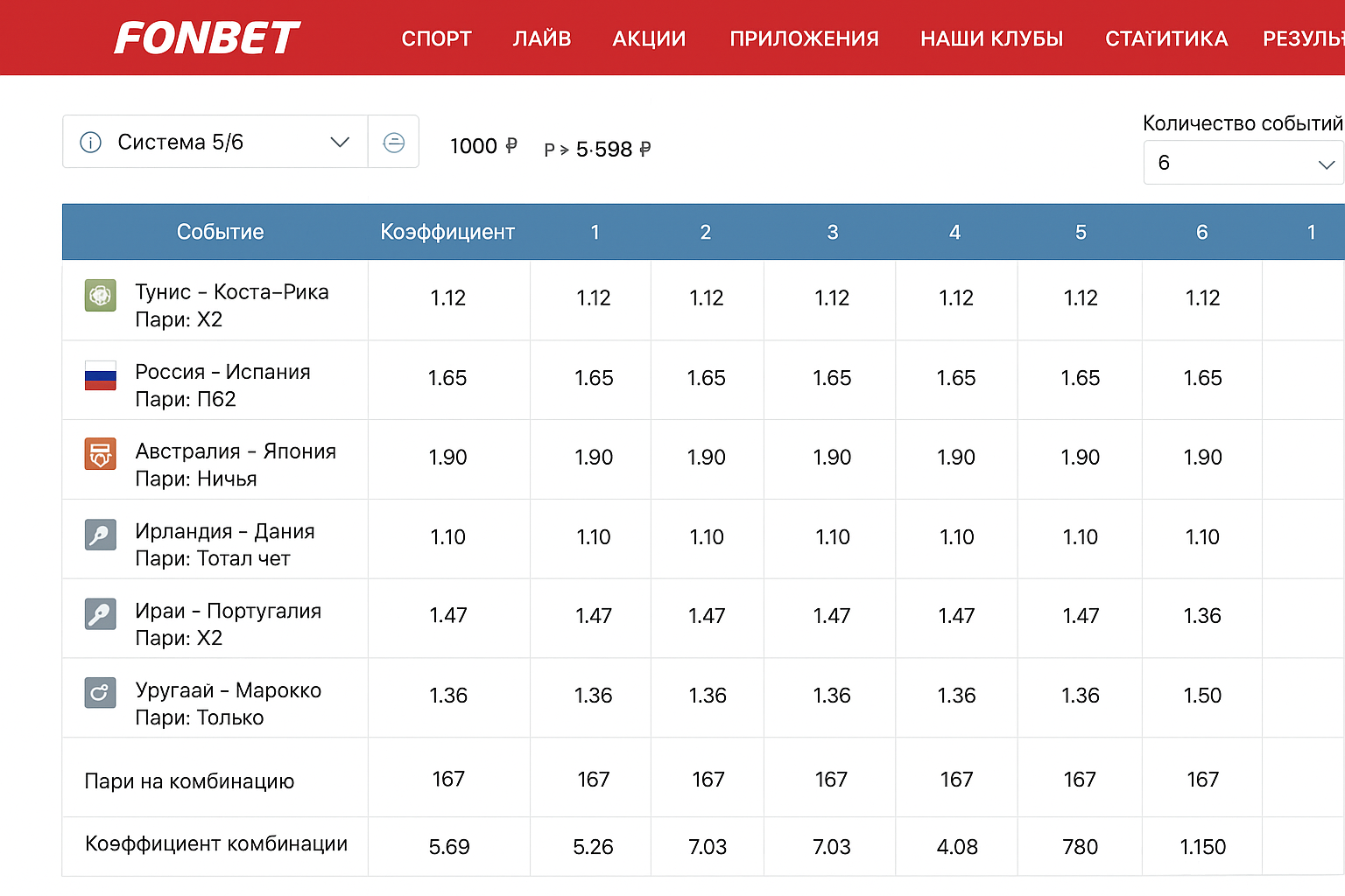 Системный калькулятор для пари в БК Фонбет: как пользоваться Системный калькулятор для пари в БК Фонбет: как пользоваться