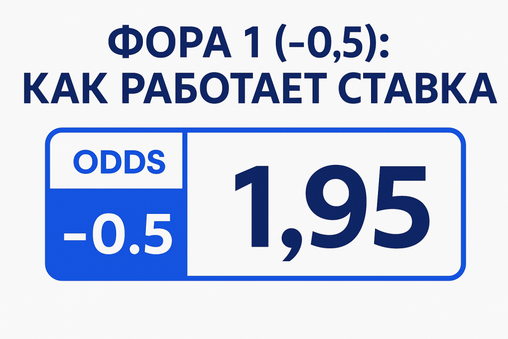 Фора 1 (-0.5): как работает ставка