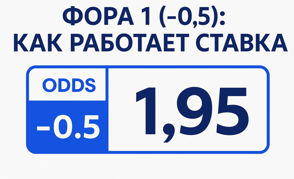 Фора 1 (-0.5): как работает ставка