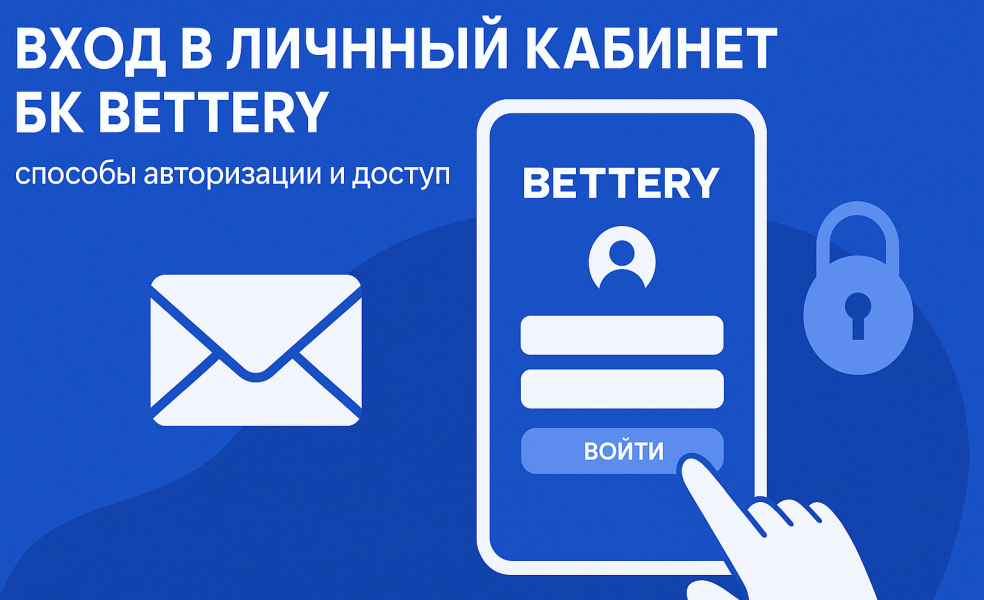 Вход в личный кабинет БК BETTERY: способы авторизации и доступ