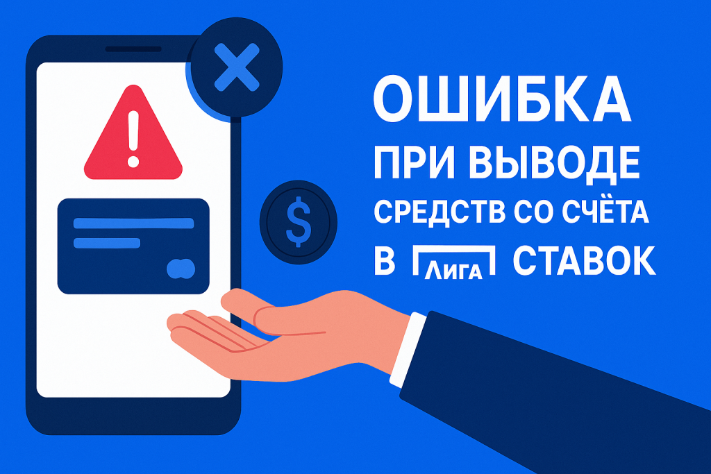 Ошибка при выводе средств со счёта в Лига Ставок