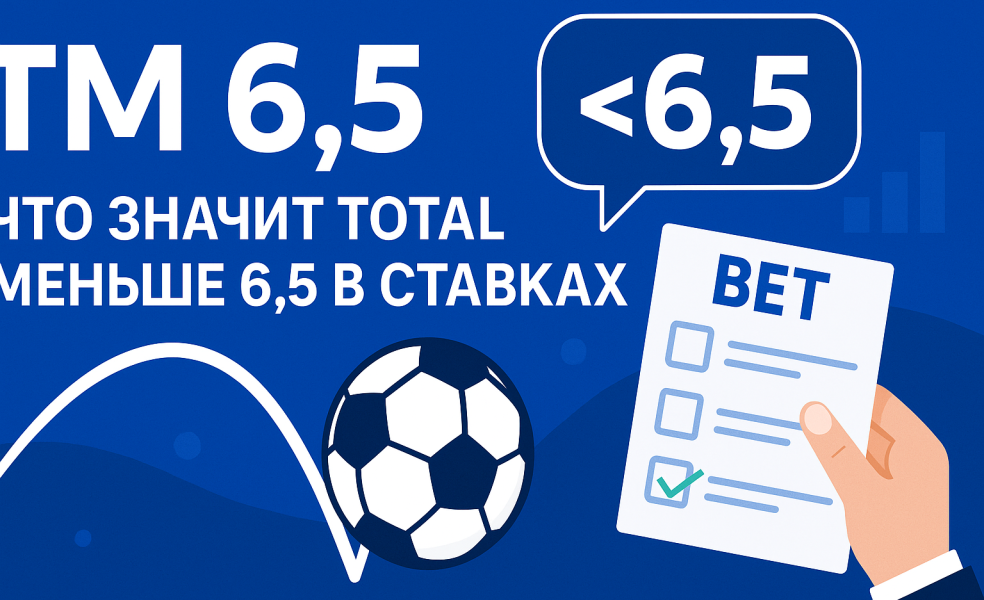 ТМ 6.5: что значит тотал меньше 6.5 в ставках