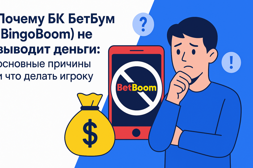 Почему БК Бетбум (BingoBoom) не выводит деньги: основные причины и что делать игроку