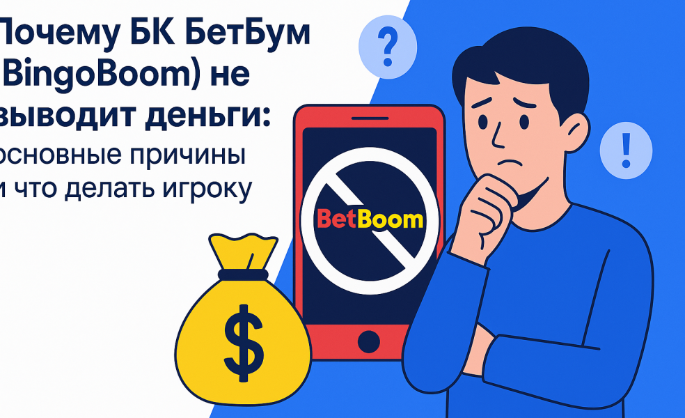 Почему БК Бетбум (BingoBoom) не выводит деньги: основные причины и что делать игроку