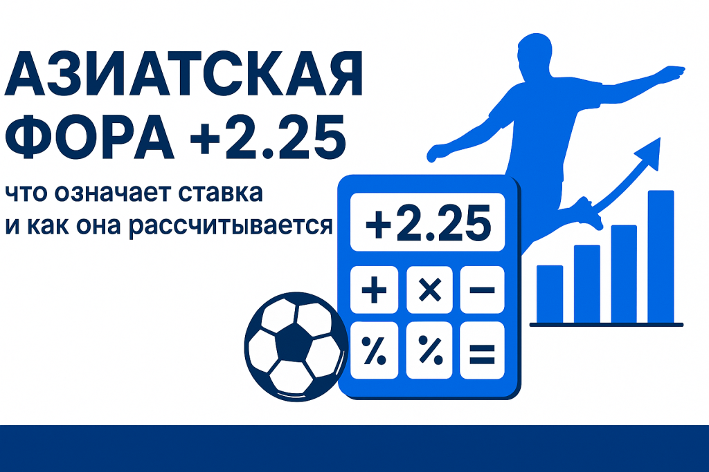 Азиатская фора +2.25: что означает ставка и как она рассчитывается