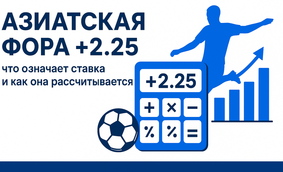 Азиатская фора +2.25: что означает ставка и как она рассчитывается