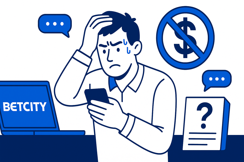БК Бетсити отказывает в выводе средств с аккаунта: причины и что делать игроку