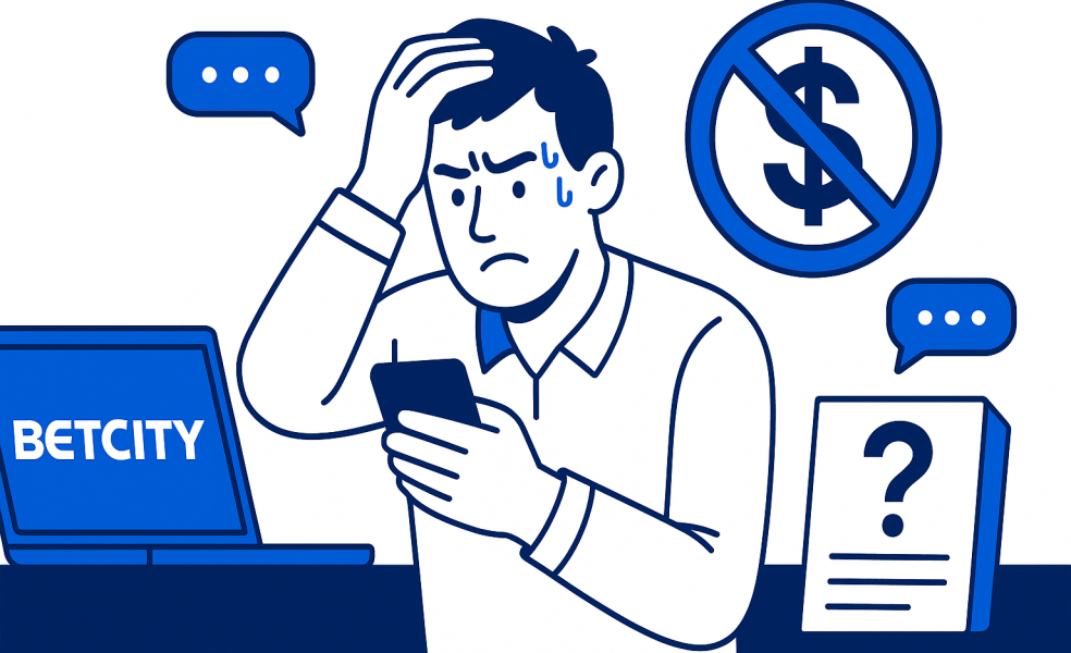БК Бетсити отказывает в выводе средств с аккаунта: причины и что делать игроку