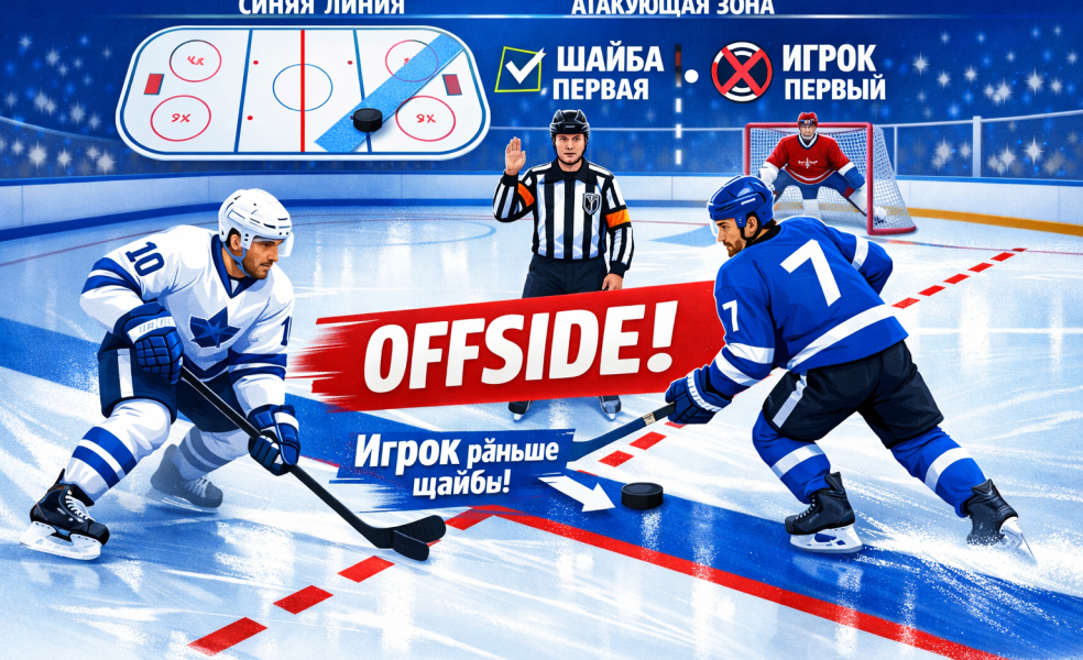 Что такое офсайд в хоккее с шайбой: простое объяснение правила
