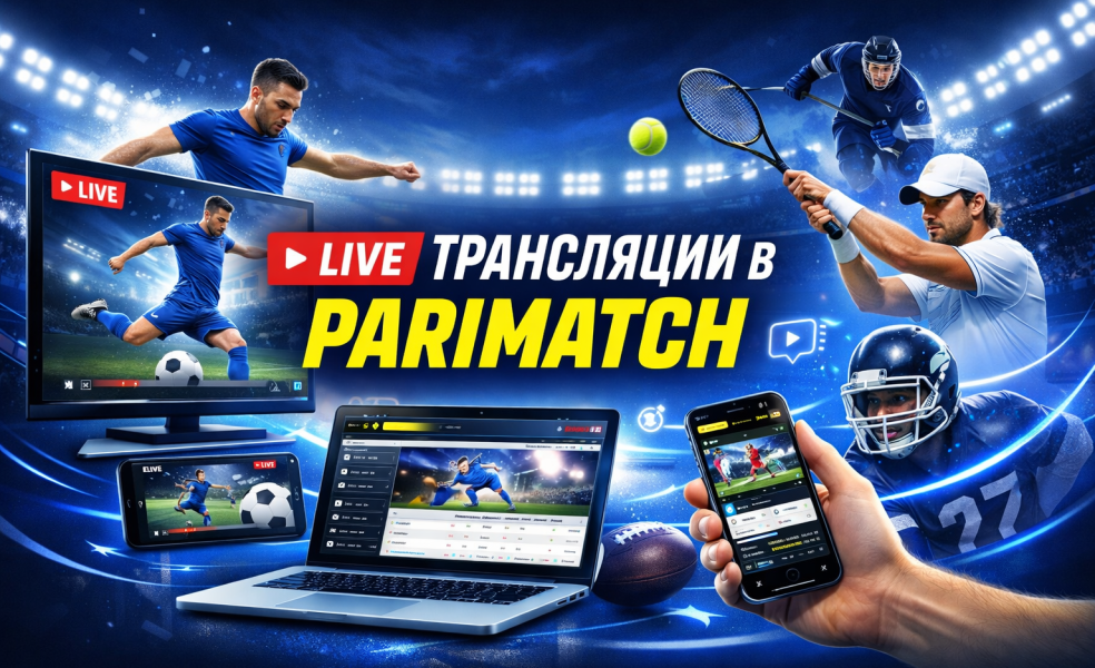 Прямые трансляции в БК Parimatch: где смотреть live видеотрансляции