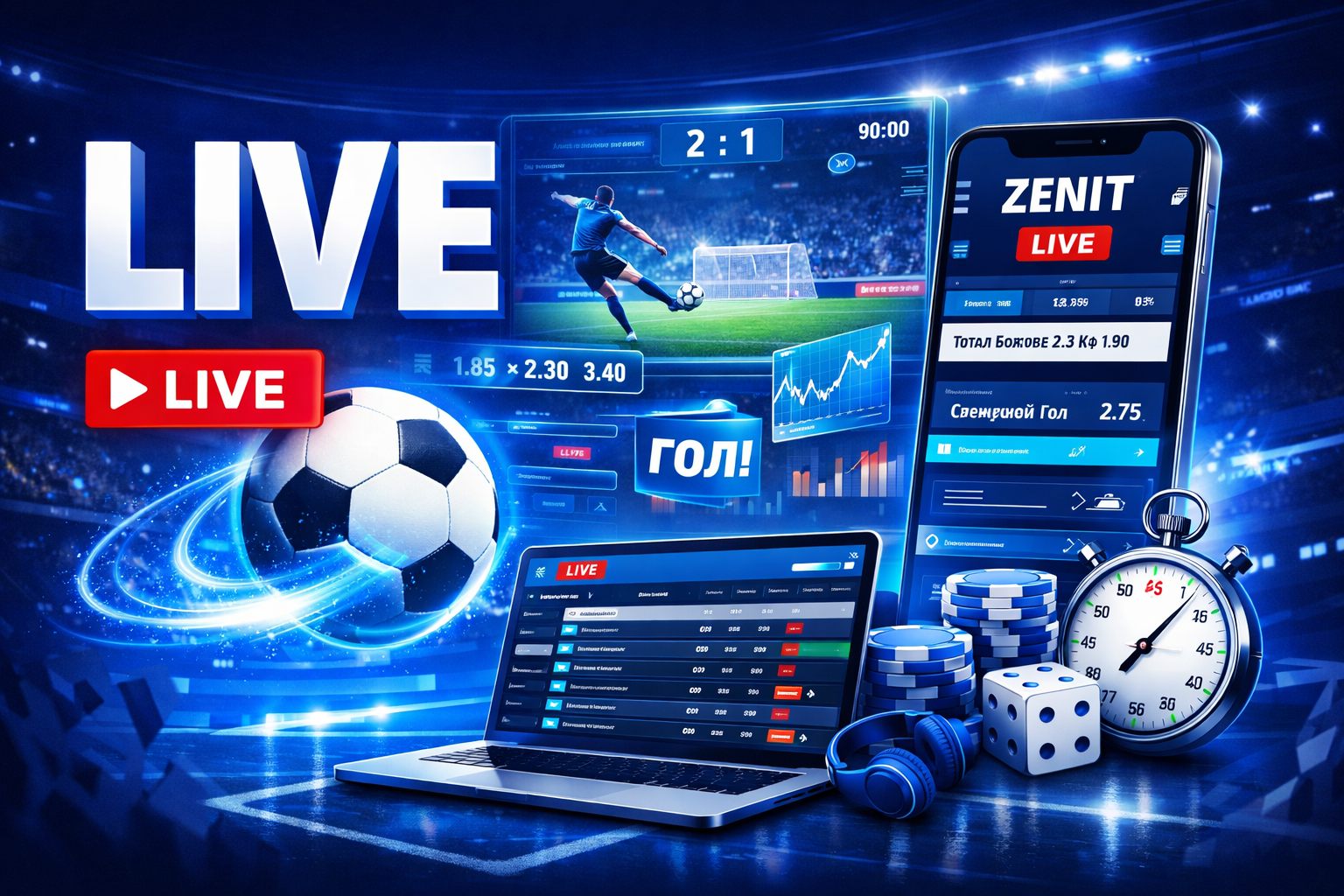Особенности сервиса Live в БК Zenit