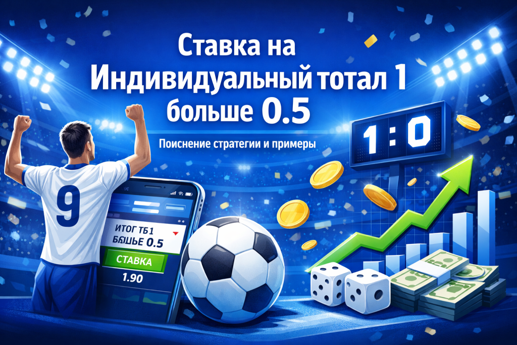 Ставка на Индивидуальный тотал 1 больше 0.5: подробное объяснение стратегии и примеры