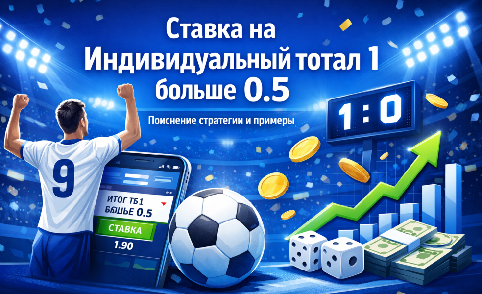 Ставка на Индивидуальный тотал 1 больше 0.5: подробное объяснение стратегии и примеры