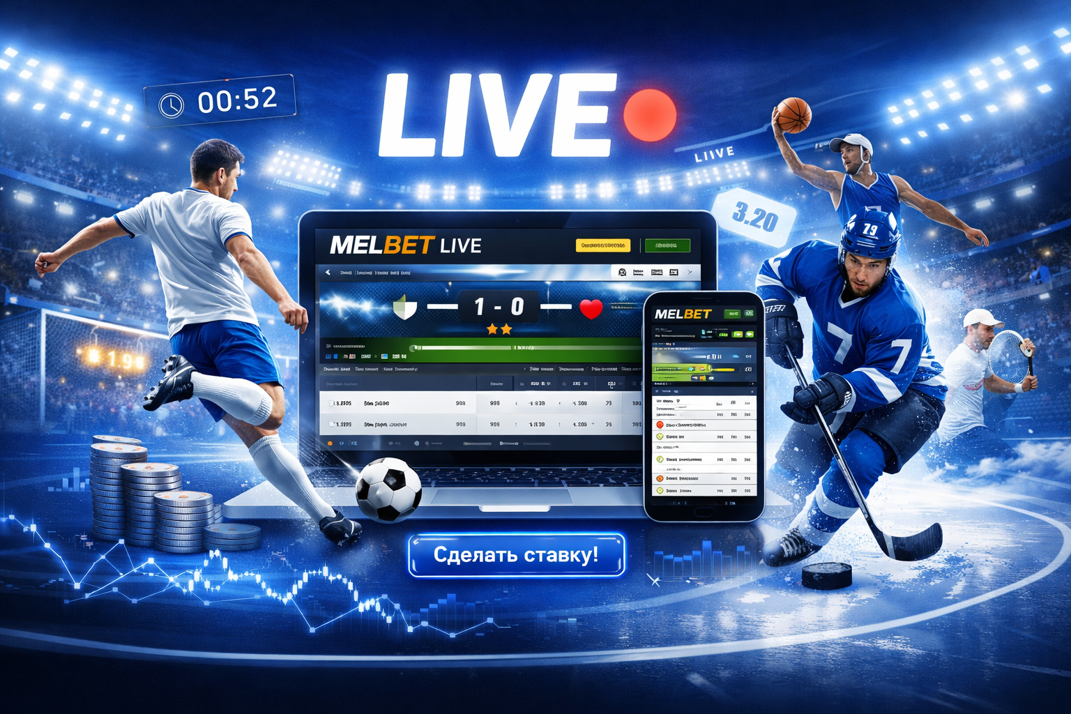 Лайв-ставки в БК Melbet: как делать пари в режиме Live