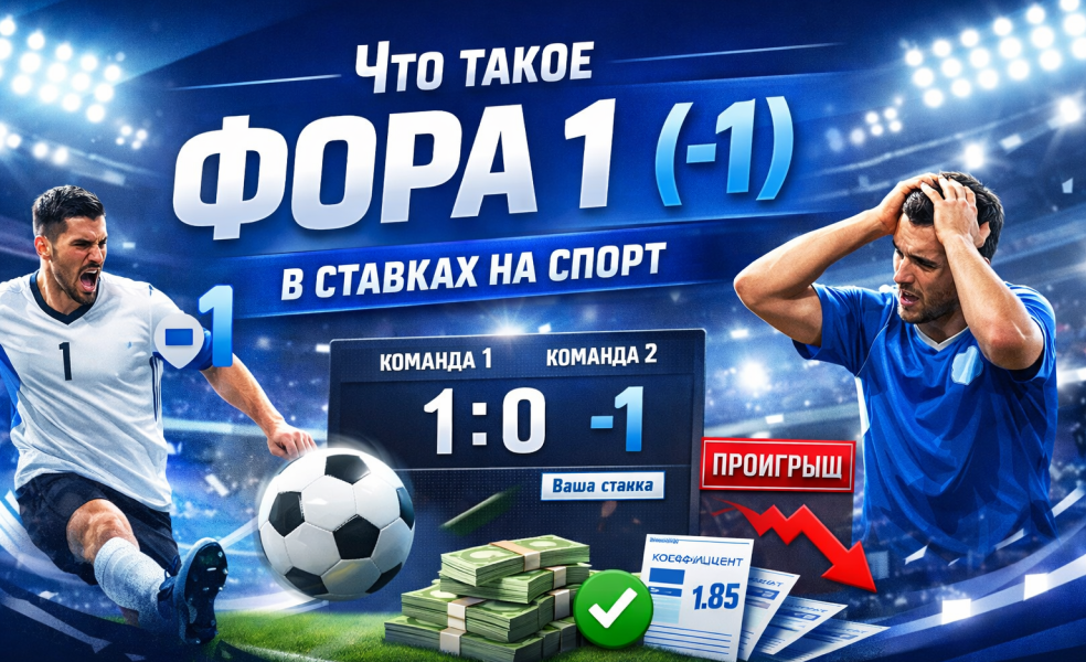 Что такое Фора 1 (-1) в ставках на спорт
