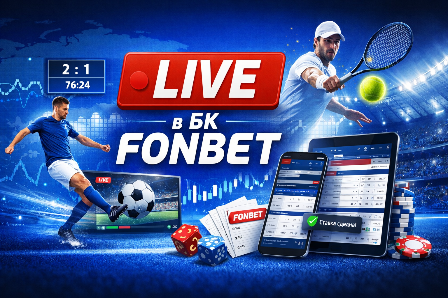 Особенности сервиса Live в БК Fonbet