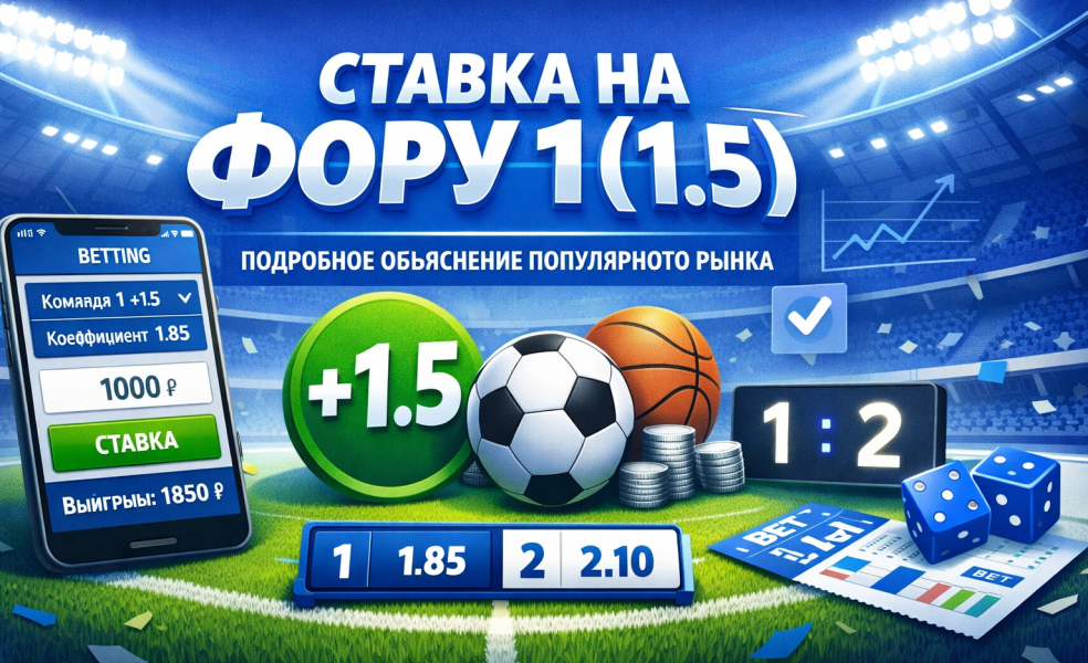 Ставка на Фору 1 (1.5): подробное объяснение популярного рынка