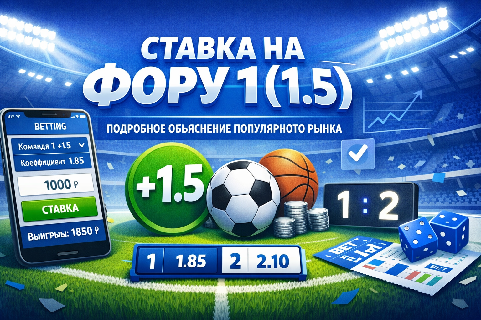 Ставка на Фору 1 (1.5): подробное объяснение популярного рынка