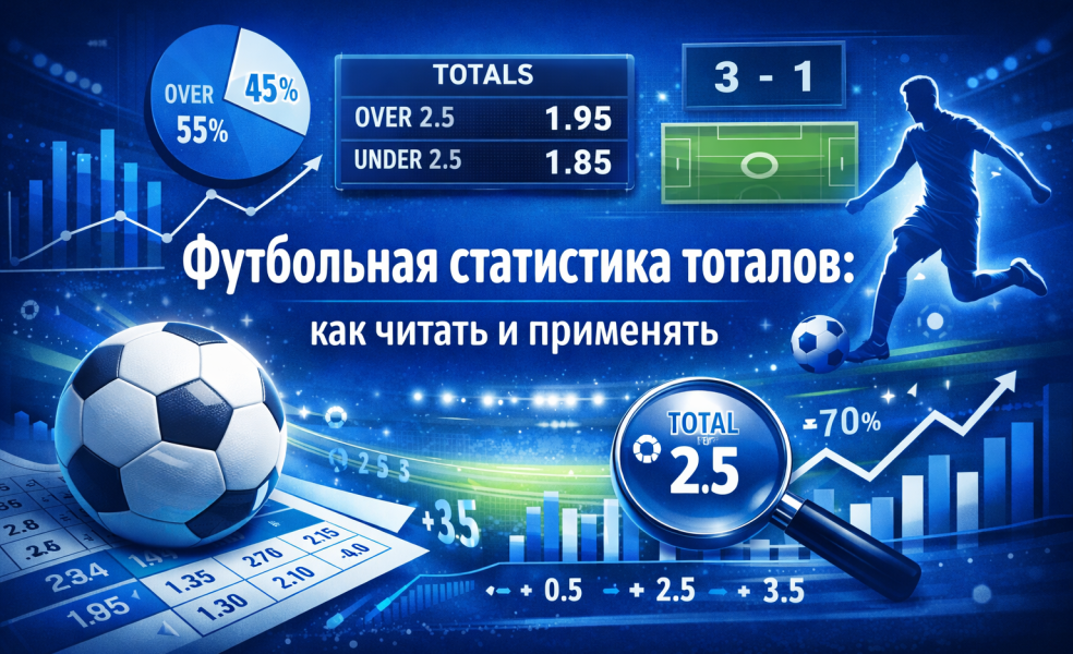 Футбольная статистика тоталов: как читать и применять