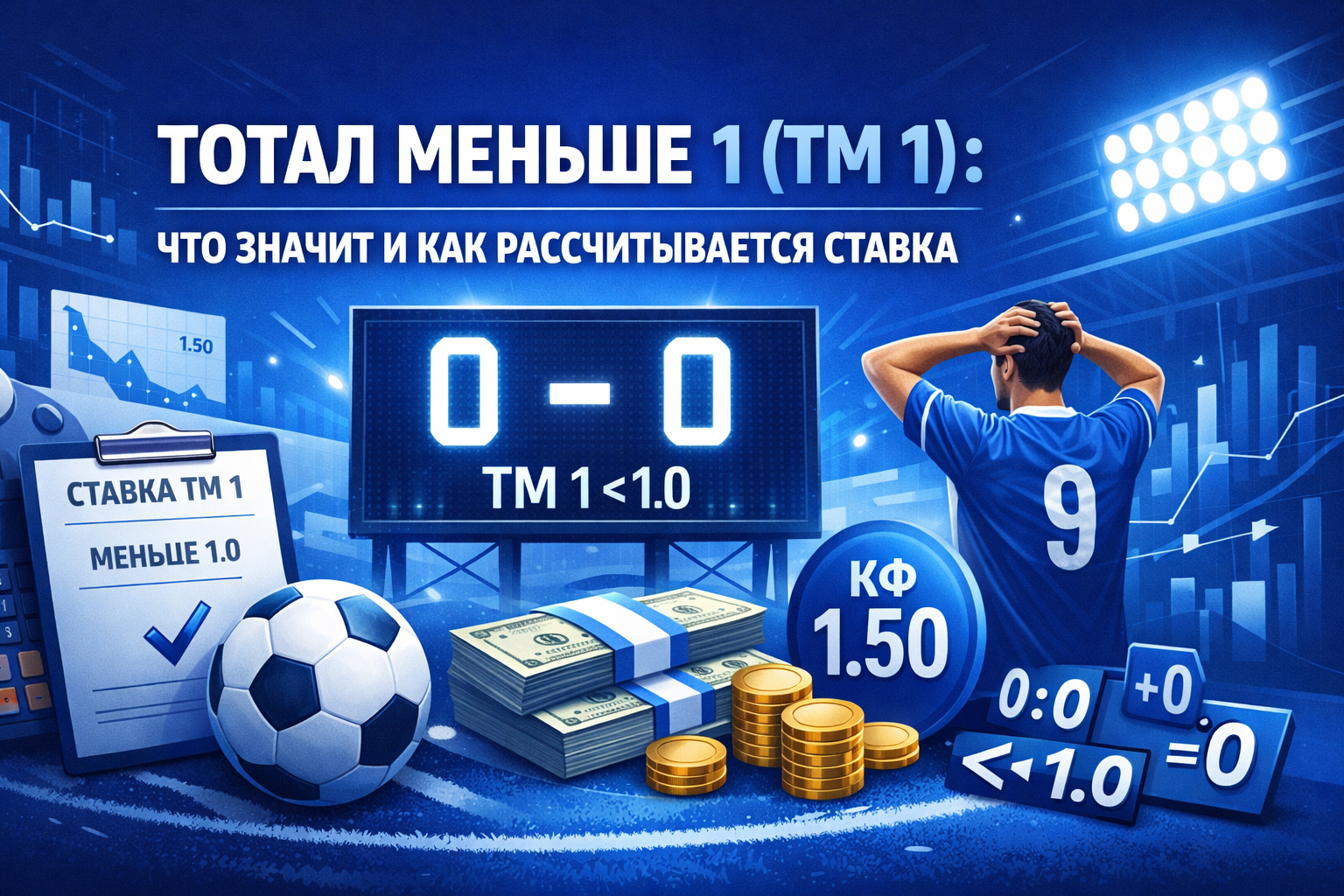 Тотал меньше 1 (ТМ 1): что значит и как рассчитывается ставка