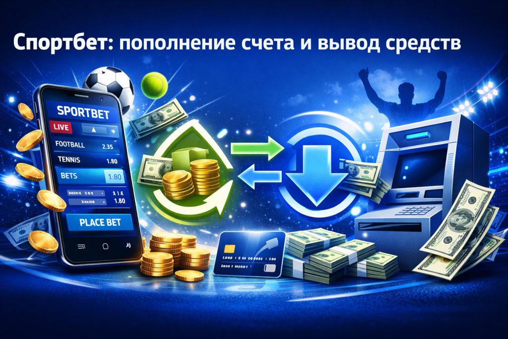 Спортбет: пополнение счета и вывод средств
