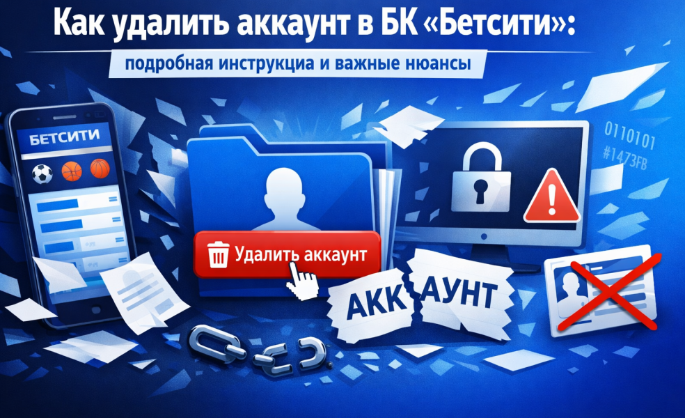 Как удалить аккаунт в БК «Бетсити»: подробная инструкция и важные нюансы
