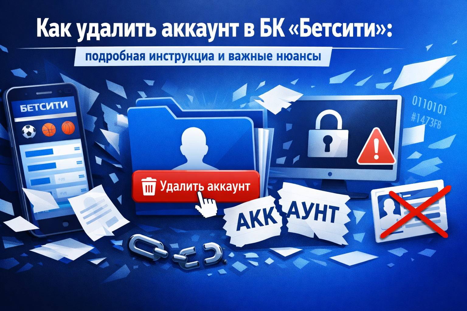 Как удалить аккаунт в БК «Бетсити»: подробная инструкция и важные нюансы