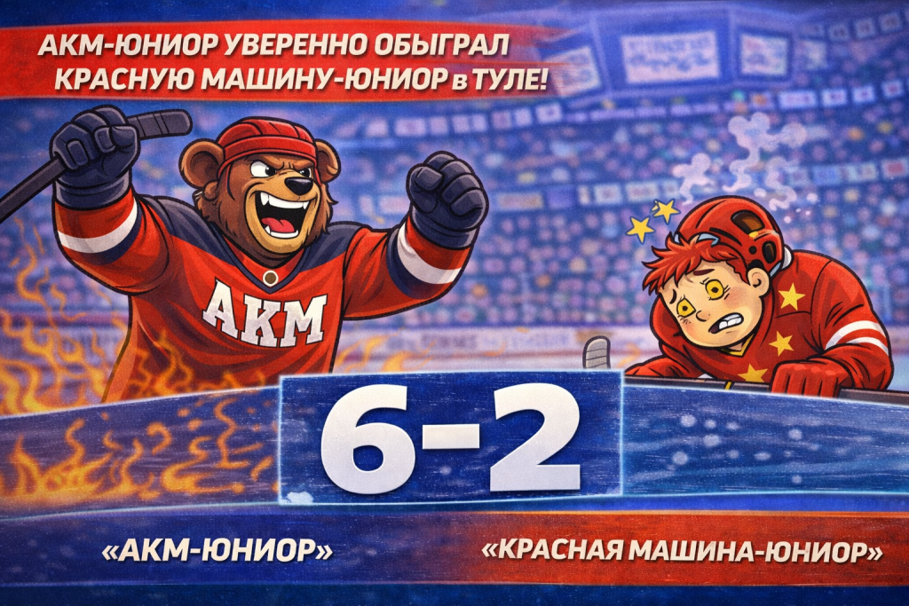 АКМ-Юниор переиграл Красную Машину-Юниор 6-2